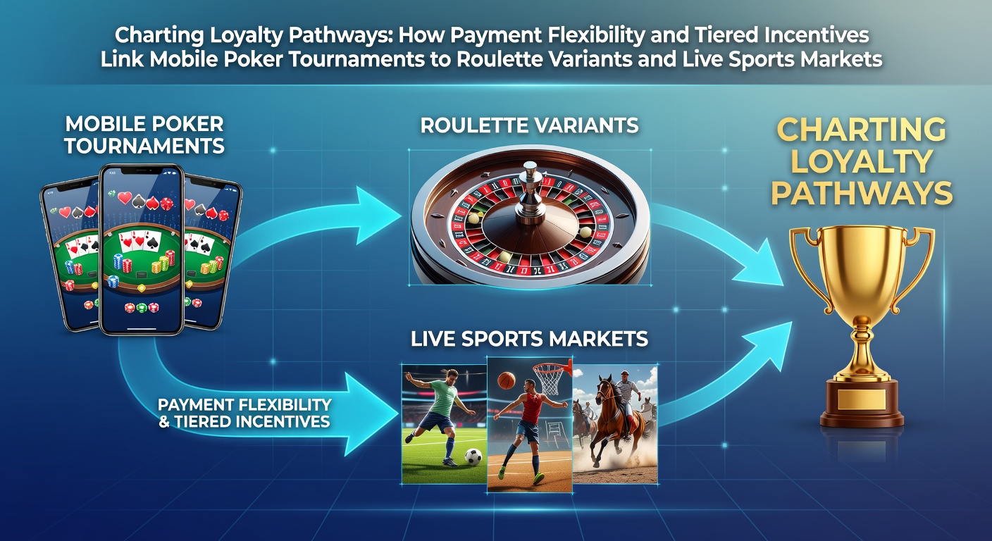 Mobile poker tournament interface showing loyalty tier progress and payment options on a smartphone screen