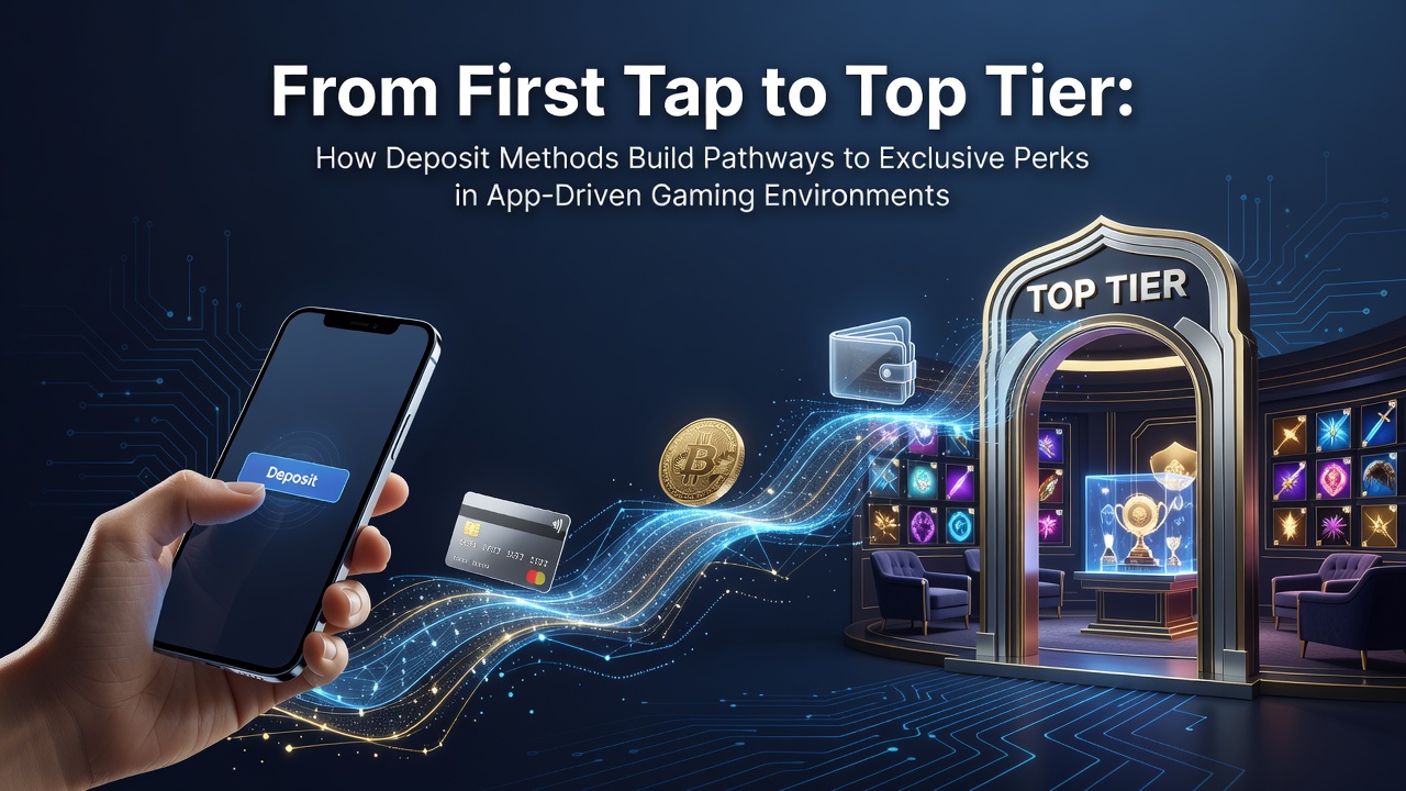Mobile app interface showing deposit options leading to gaming rewards